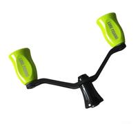 Maniglia a doppio bilanciere in carbonio e plastica per mulinelli da pesca DAIWA, compresi i modelli FUEGO per PROREX V, adatto per potenziamenti di mulinelli (verde brillante)