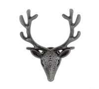 Maniglia a forma di cervo in lega di zinco per armadietti e guardaroba, per varie applicazioni (latta antica)