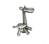 Maniglia a forma di giraffa in lega di zinco con placcatura multistrato per una maggiore durata e resistenza, adatta per mobili per bambini (latta antica)
