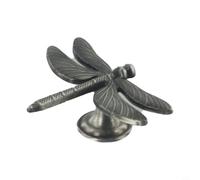 Maniglia a forma di ragonfly in lega di zinco per armadi e porte di mobili, pomello decorativo per camera dei bambini, finitura oro (latta antica)