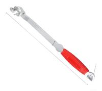 Maniglia a leva lunga 40 cm per spazi ristretti | Costruzione in lega di acciaio, lunghezza 400 mm, maggiore leva, finitura rossa, uso intensivo
