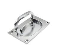 Maniglia a molla multiuso a scomparsa, finitura argentata, per porta di sollevamento della casa e cassette degli attrezzi, uso quotidiano, maniglia da incasso