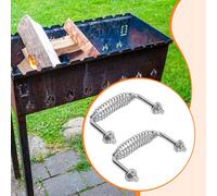 Maniglia a molla per barbecue, griglia, utensile portatile per fornello,