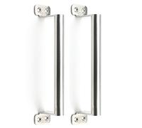 Maniglia a montaggio superficiale acciaio inossidabile Maniglia porta antifurto moderna e semplice Maniglia porta di accesso Maniglia porta scorrevole a doppia porta aperta legno (confezione da 2)