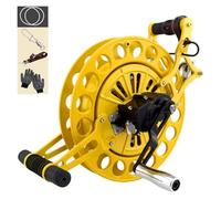 maniglia a ruota, Avvolgitore for corde di aquiloni, grande rotella avvolgimento con impugnatura, for adulti, for il volo all'aperto(Yellow)
