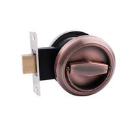 Maniglia A Scomparsa In Acciaio Inox For Porte A Scomparsa, Serratura Senza Chiave, Semplice Chiusura A Scatto For Camere Da Letto, Bagni, Spazi Abitativi(Red)