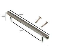 Maniglia A T Cromata Per Porta Di Armadietto Da Cucina 96Mm + Viti