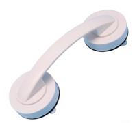 Maniglia a ventosa progettata per armadi, frigoriferi e mobili scorrevoli, facilitando le azioni di trazione e spinta senza sforzo (bianco)