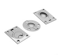 Maniglia ad anello di sollevamento in acciaio inox resistente per uso portello di barche e armadietti (48 x 38 mm)