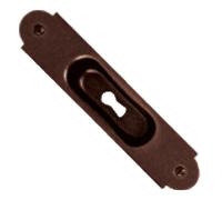 Maniglia ad incasso ferro vecchio antico foro chiave per anta in legno 19081