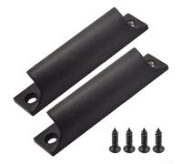 Maniglia aerodinamica in lega di alluminio per porte del balcone, per finestre armadi e cassetti con resistenza meccanica antiscivolo e duratura per casa o ufficio (nero)