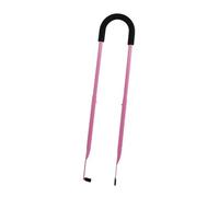 Maniglia Allenamento Bicicletta Bambini Asta Equilibrio Spinta Ferro Strumento Pratico Adatto per Apprendimento Bambini Ciclismo Genitori, Rosa