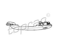 Maniglia anteriore Sx nero 111 277 TOPRAN per VW SEAT