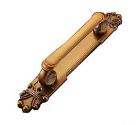Maniglia antica per porta a vista, in lega di alluminio, maniglia push-pull per armadio scorrevole, mobili, finitura bronzo resistente alla ruggine, accessori hardware (caffè, 282 mm)