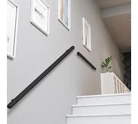 Maniglia antiscivolo da parete in acciaio inox, moderna ringhiera di sicurezza per scale interne/esterne, disponibile in lunghezze da 1 m e 2 m, soluzione resistente ed elegante per corrimano