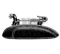 MANIGLIA APRI PORTA SINISTRA COMPATIBILE RENAULT SCENIC MEGANE DOOR HANDLES PRM
