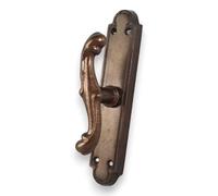 Maniglia con placca alta cremonese stile vintage per porte e finestre