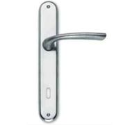 MANIGLIA CON PLACCA PORTA MOD GIADA SICMA CROMO LUCIDO,BUSSOLA,PORTE,65CL01