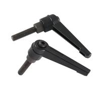 Maniglia con pomello regolabile, Leva con maniglia regolabile in metallo filettatura maschio M5-M16 2 pezzi(M8*63 * 32)