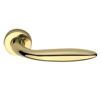 MANIGLIA CON ROSETTA ORO ZIRCONIO IN LEGA NEW SOFT PORTA INTERNA