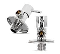 Maniglia Controllo Rubinetto Angolo Valvola Angola 1/2'' x 3/8'' Testa Ceramica Cucina Bagno Connettore Muro Ottone Cromato