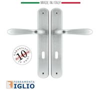 Maniglia Coppia Maniglie Foro Patent Placca 90 per Porte Interne METALLO Amalfi