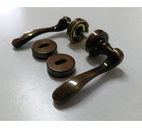 MANIGLIA COPPIA MANIGLIE PER PORTE INTERNE GHIDINI VICTORIA Q8 RB BRONZO GRAF.