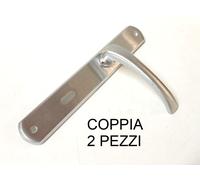 MANIGLIA COPPIA NESTORI RIO OTTONE CROMO SATINATO QUADRO 8 INTERASSE 70