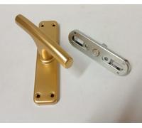 MANIGLIA CREMONESE ALLUMINIO CON MOVIMENTO GRATZ CON FORI PIATTI PORTA FINESTRA