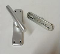 MANIGLIA CREMONESE ALLUMINIO CON MOVIMENTO GRATZ CON FORI PIATTI PORTA FINESTRA