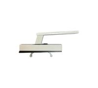 Maniglia Cremonese Bianca Stile Classico | Apertura Verso L'alto | Modello Vecchio Tipo per Finestre in Legno | 11,5x2 cm
