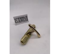 MANIGLIA CREMONESE CON PLACCA OVALE / SICMA SERIE ISI - OTTONE LUCIDO