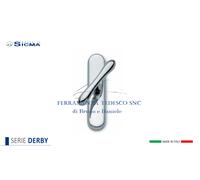 MANIGLIA CREMONESE CROMO LUCIDO SICMA DERBY C/PLACCA OVALE