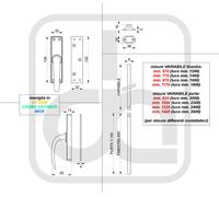 MANIGLIA CREMONESE INOX 316 MEZZO GIRO ASTE Ø 8 CHIUSURA PERSIANA PORTA FINESTRA