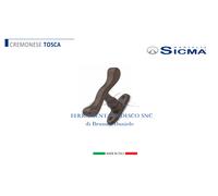 MANIGLIA CREMONESE OTTONE BRUNITO ANT SICMA SERIE TOSCA SU ROSETTA OVALINA PICC