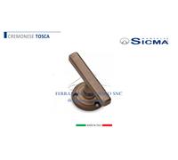 MANIGLIA CREMONESE OTTONE YESTERDAY SICMA SERIE TOSCA SU ROSETTA TONDA DA 45
