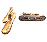 Maniglia Cremonese per Finestre Balconi Infissi Legno Ottone Lucido GHIDINI