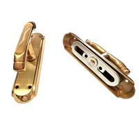 Maniglia Cremonese per Finestre Balconi Infissi Legno Ottone Satinato POGGI