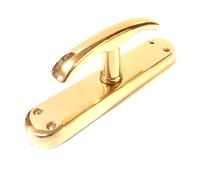 MANIGLIA CREMONESE RIO OTTONE LUCIDO VERNICIATO MOVIMENTO GRAZ CON BUSSOLE