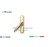 MANIGLIA CREMONESE SICMA SERIE KARIM C /PLACCA OVALE COLORE ORO LUCIDO