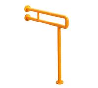 Maniglia da bagno bianca a forma di U, antiscivolo, per la sicurezza della doccia, montaggio a parete a pavimento, 75 cm, perfetta per bambini e anziani, supporta l'indipendenza dei disabili