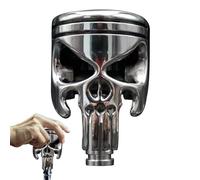 Maniglia del cambio con teschio - a forma di testa teschio, impugnatura scheletrica, design in resina resistente, fantastico accessorio per lo styling 'auto | Pomello unico la d