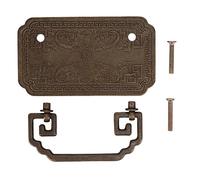 Maniglia del Cassetto in Ottone Anticato Maniglia a Pipistrello Quadrato Mobili Cinesi Antichi Maniglia in Rame Puro Cassetto della Porta Dell'armadio Classico Maniglia Tutta in Rame Addensata(Bronzo)