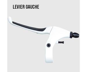 Maniglia del freno della bici comfort bianca ( Sinistra )