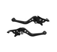 Maniglia della Leva Freno 1 Paio Accessori Universali Per La Modifica Motociclette Freni A Disco Anteriori Posteriori Regolabili Leva Freno A Doppio Disco(Black)