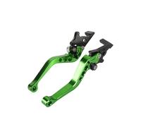 Maniglia della Leva Freno Leve Freno E Frizione Universali In Alluminio Per Moto Da 125 Cc Con Doppio Disco CNC (set Da 1 Paio)(Green)