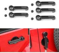 Maniglia della porta esterna dell'auto Copri maniglia della porta Copri maniglia del portellone posteriore Modanatura / Adatto for Jeep Wrangler JK 2007-2018 Accessori esterni in stile fibra di carbon