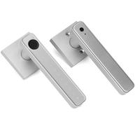 Maniglia della porta intelligente, Impronta digitale biometrica Serratura intelligente Password Serratura elettronica Manopole for porte senza chiave Maniglia for porta di sicurezza(White)