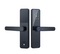 Maniglia della porta intelligente, Serratura elettronica digitale intelligente Password biometrica for impronte digitali Sblocco remoto Serratura for porta appartamento for ufficio senza chiave(Single