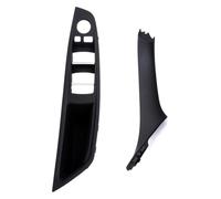 maniglia della portiera dell'auto Per BMW Serie 5 F10 F11 F18 520i 523i 525i 528i 535i Set Maniglie Trazione Bracciolo Porta Anteriore Interno Lato Passeggero Posteriore Sinistro(Black Lhd 2pcs)
